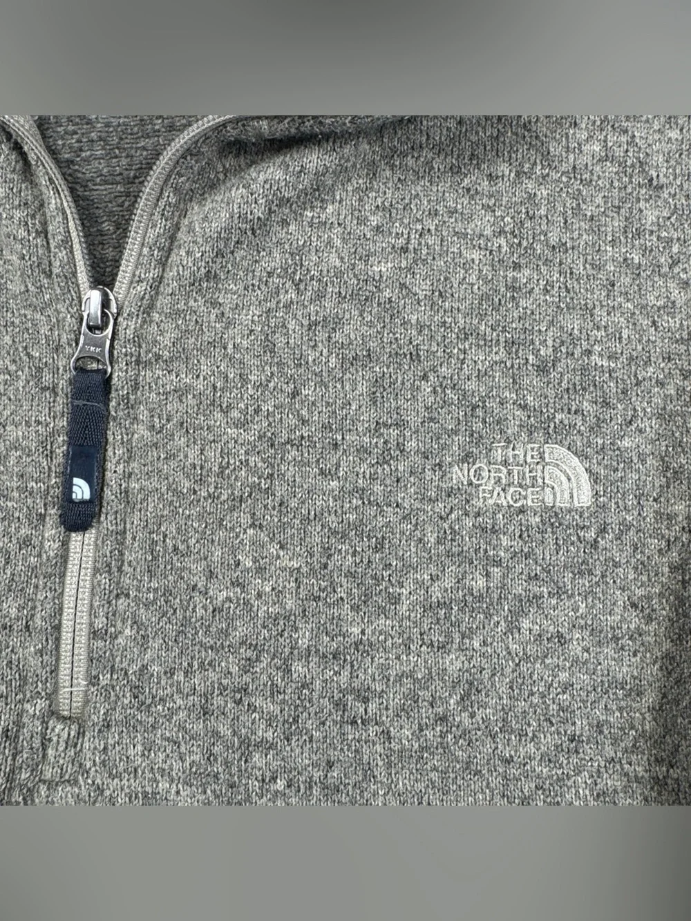 The North Face Fleece Pullover Mens XL Brown Quarter Zip Knit Gorpcore